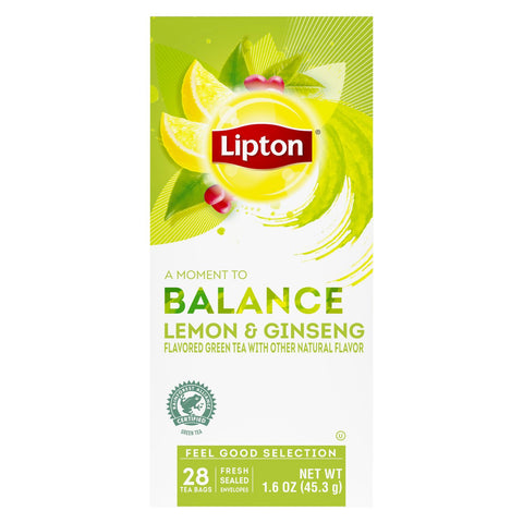 Lipton® TEA GREEN LEMON GINSENG