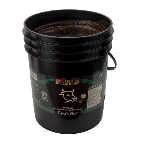 Custom Culinary® Select Beef Base, No MSG Added 50 lb. Pail