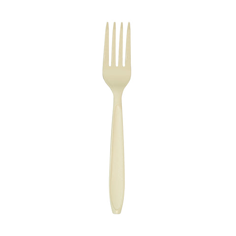 Solo® Impress™ FORK PLASTIC HEAVY WEIGHT CHAMPAGNE PS