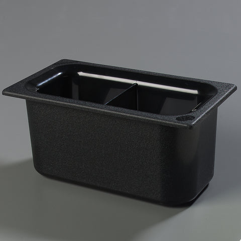 Coldmaster® PAN FOOD DIVIDED BLACK THIRD-SIZE 6