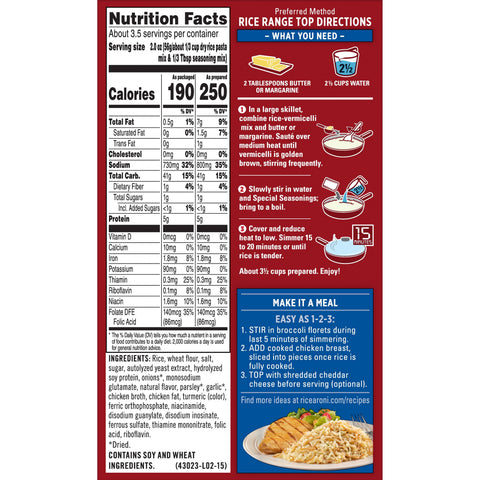 Rice A Roni RICE-A-RONI CHIX   12/6.9 Z