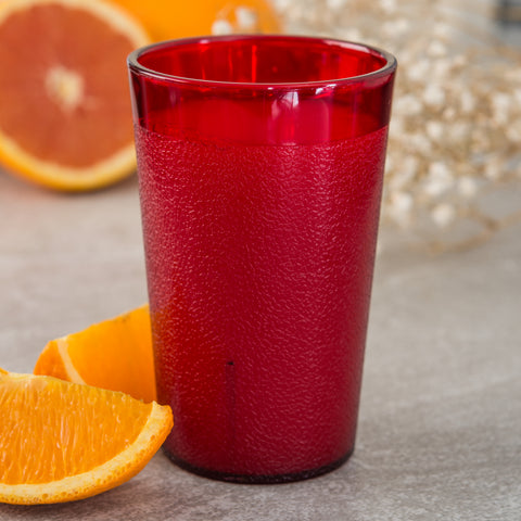 Carlisle TUMBLER STACKABLE™ SAN PLASTIC RUBY 8 OZ