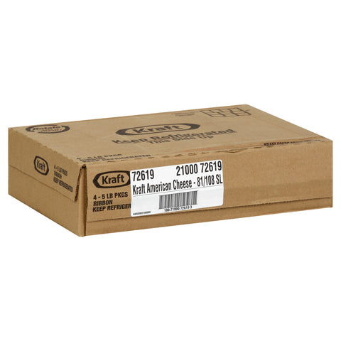 Cheese American Processed Sliced 81-108 Ct
