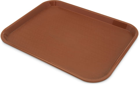 Sysco Brand TRAY CAFE PLASTIC LIGHT BROWN 14X18
