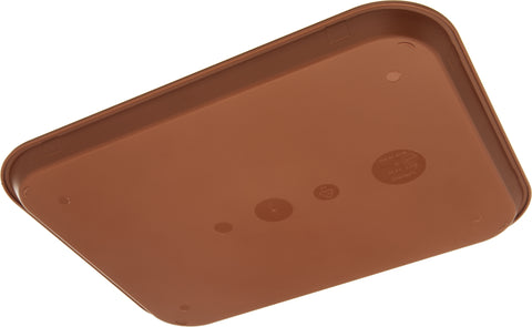 Sysco Brand TRAY CAFE PLASTIC LIGHT BROWN 14X18