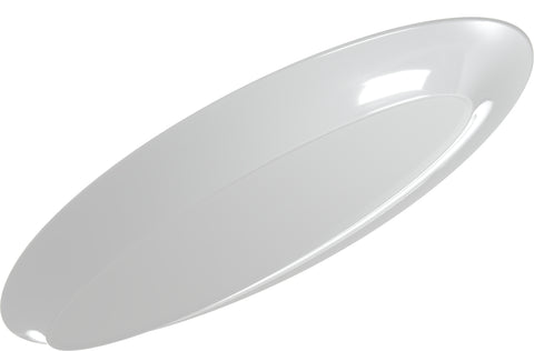 Carlisle PLATTER SALMON DESIGNER DISPLAYWARE™ WIDE RIM WHITE 22X8