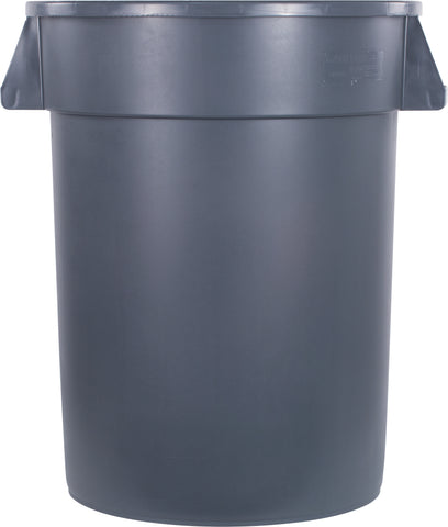 Carlisle CONTAINER WASTE BRONCO™ ROUND TRASH CONTAINER GREY 32 GAL