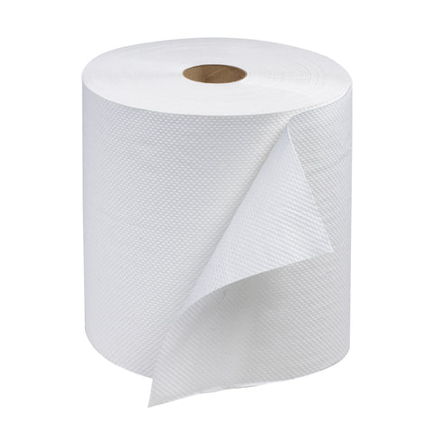 Tork One Ply White Advanced Hardwound Roll Towel, 7.88 inch x 600 Feet -- 12 rolls per case