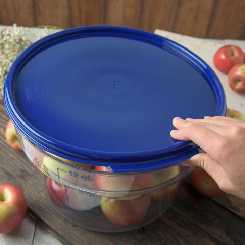 StorPlus™ LID PLASTIC ROYAL BLUE FITS ROUND CONTAINER 12-18-22 QT