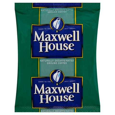 Maxwell House Decaffeinated Super High Yield Coffee - 1.7 oz. fractional pack, 96 packs per case