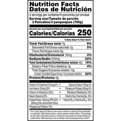 Eggo Blueberry Pancake, 1.23 Ounce -- 96 per case.