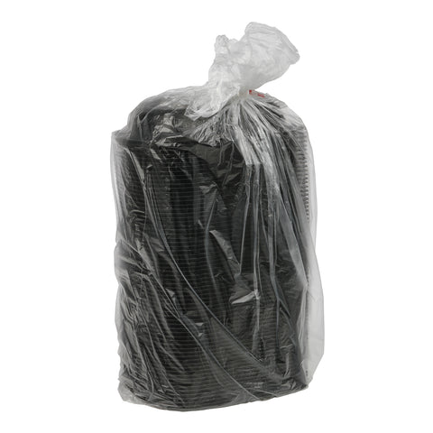 Anchor Packaging MicroRaves Black Polypropylene 2-Compartment Container, 8.79 x 6.35 x 1.56 inch -- 252 per case