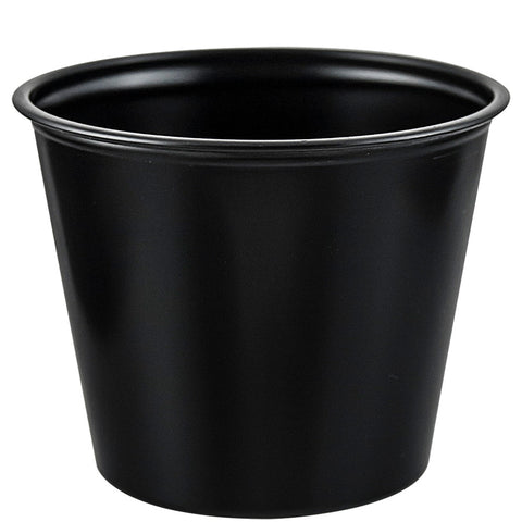 Dart Polystyrene Black Souffle Cup, 5.5 Ounce Capacity -- 2500 per case