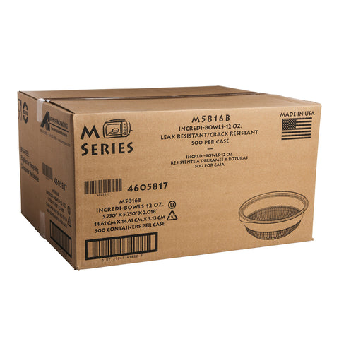 Bowl Plastic Black Microraves Incredi-bowl 12 Oz
