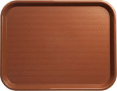 Sysco Brand TRAY CAFE PLASTIC LIGHT BROWN 14X18