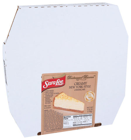 Cheesecake New York Style Creamy Plain Round 16 Slice 10