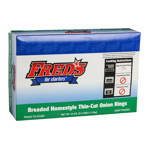 Fred's For Starters® ONION RINGS BREADED 3/8