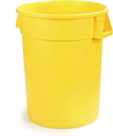 Carlisle CONTAINER WASTE BRONCO™ ROUND YELLOW 32 GAL