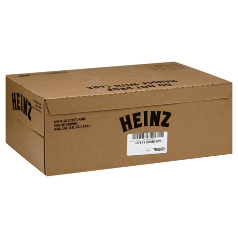 Heinz Bread and Butter Cucumber Chips Number 10 Can, 99 fluid ounce -- 6 per case