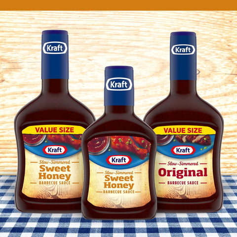 Kraft Sweet Honey Barbecue Sauce, 18 Ounce -- 12 per case