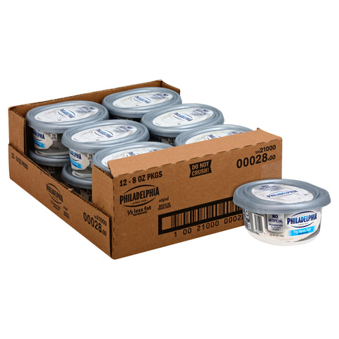 Philadelphia 1/3 Less Fat Cream Cheese, 8 Ounce -- 12 per case