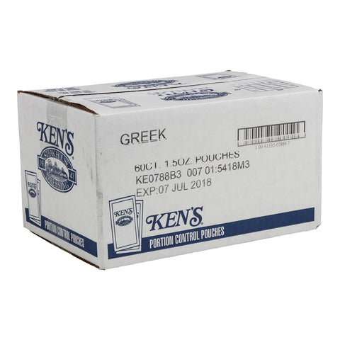 Ken's Foods DRESSING GREEK SINGLE SERVE POUCH