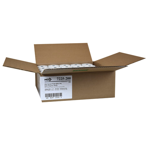 National Checking Company White 1 Ply Register Roll, 2.25 inch -- 50 rolls per case