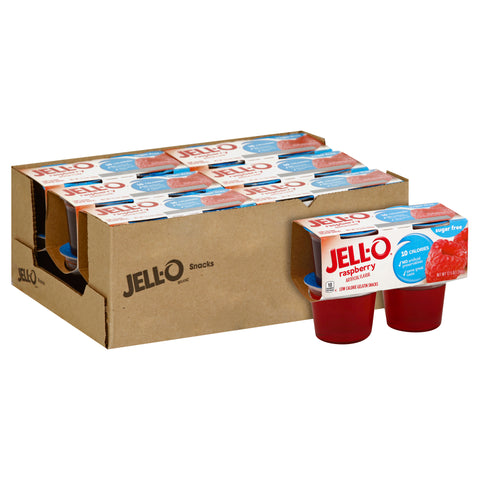 Jell-O GELATIN RASPBERRY SUGAR FREE SINGLE SERVE CUP REFRIGERATED