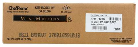 Chef Pierre Mini Banana Nut Muffin, 0.9 Ounce -- 108 per case.