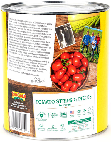 Red Gold TOMATOES STRIPS & PIECES IN PUREE