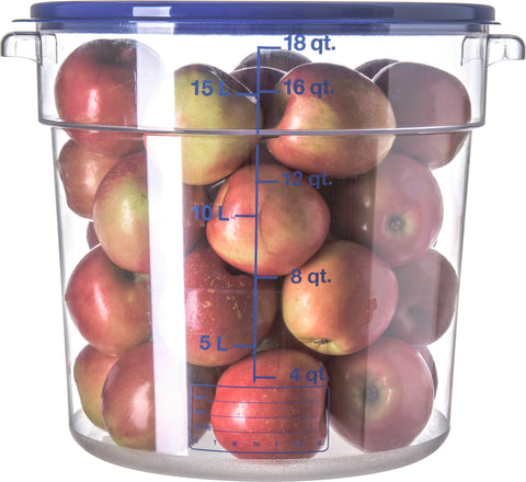StorPlus™ CONTAINER FOOD STORAGE ROUND CLEAR 18 QT