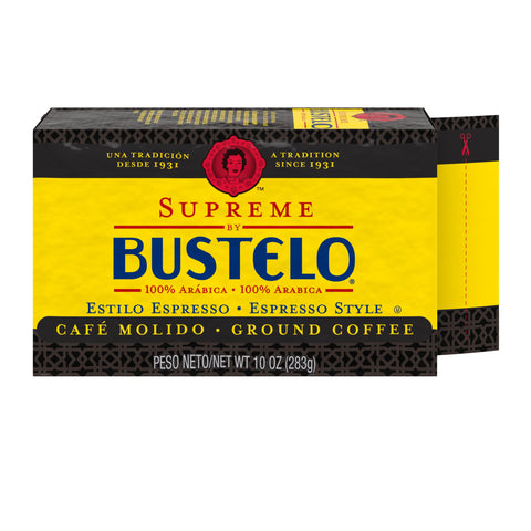 Bustelo Supreme Premium Ground Coffee, 10 Ounce -- 12 per case.