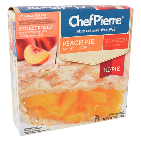 Pie Peach Hi No Sugar Added 10