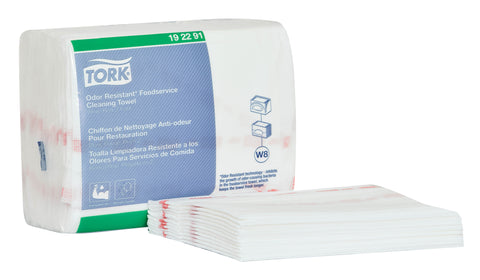 Tork® WIPER TOWEL FOODSERVICE ODOR RESISTANT WHITE 12X15