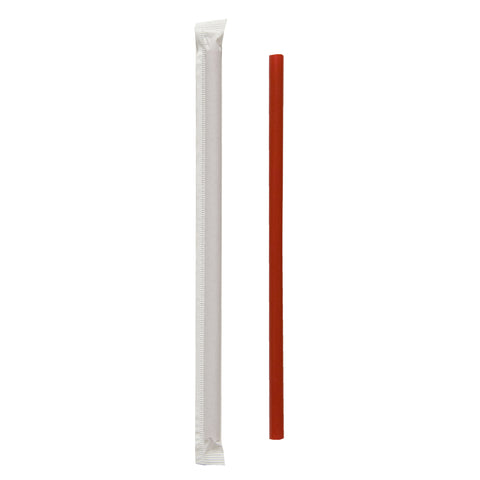 Solo® White STRAW WRAPPED GIANT RED 7.75
