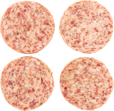Sausage Patty Wide Raw Butchers Recipe 8:1