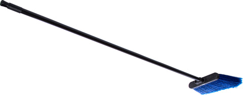 Broom Warehouse Duo Sweep® W/ Black Metal Threaded Handle Blue 48