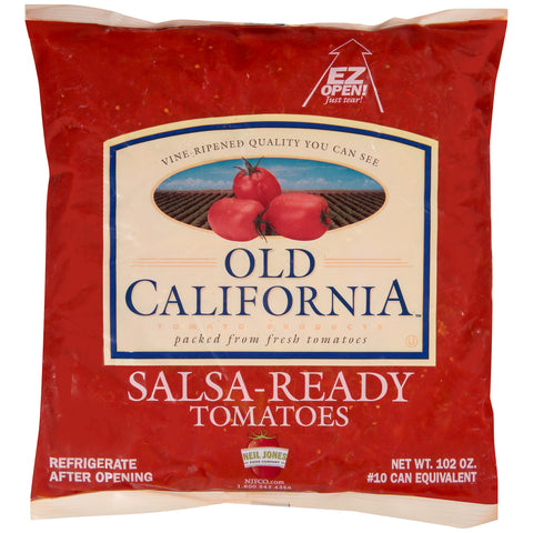 Old California ® “Salsa-Ready” Chopped Tomatoes in Juice, 102 oz.