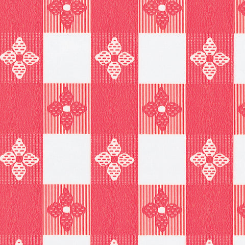Marko TABLECOVER VINYL RED CHECK