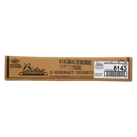 Sara Lee Bistro Collection Round Malted Chocolate Caramel Pie, 10 inch -- 2 per case.