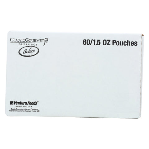 Classic Gourmet Fat Free Italian Golden Dressing, 1.5 Ounce Pouch -- 60 per case.
