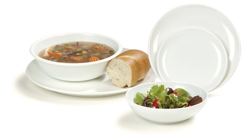 Carlisle PLATE EPICURE® MELAMINE WHITE 8