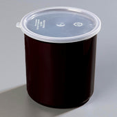 Carlisle CROCK POLY-TUF™ W/ LID BLACK 1.2 QT