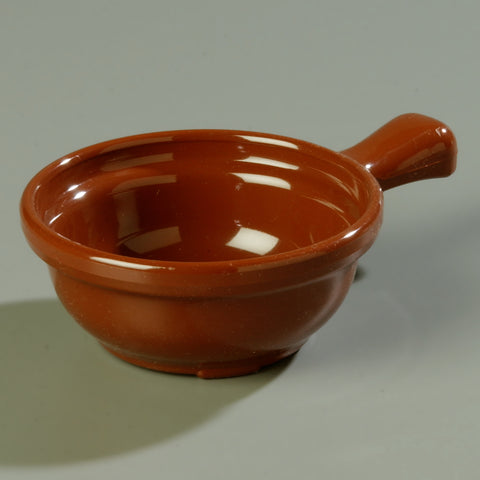 Carlisle BOWL SOUP HANDLED LENNOX BROWN 8 OZ