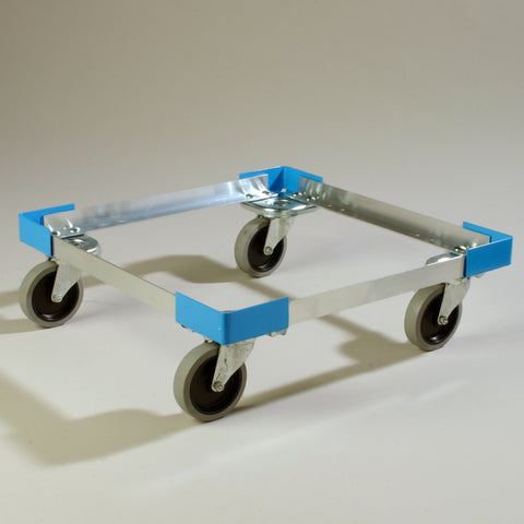 Carlisle DOLLY DISH E-Z GLIDE™ OPEN ALUMINUM W/O HANDLE CARLISLE BLUE 20.63X20.63X6.5