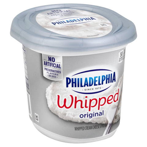 Philadelphia Plain Whipped Cream Cheese, 12 Ounce Container -- 12 per case