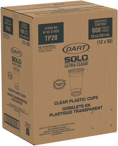 Cup Plastic Clear 20 Oz