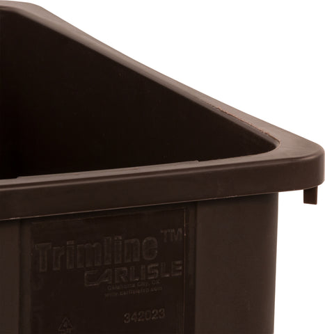 Carlisle CONTAINER WASTE TRIMLINE™ RECTANGLE DARK BROWN 23 GAL