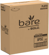 Plate Paper Sugarcane Bagasse Ivory 8.25