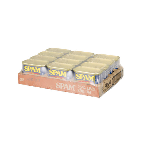 Spam Less Sodium Lunch Meat, 12 Ounce -- 12 per case
